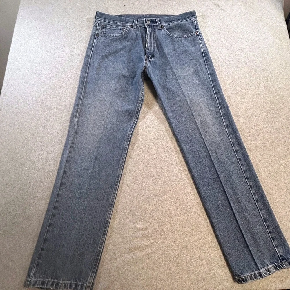 Levis 505 Jeans Mens 34x29 Medium Wash Straight Leg Classic Fit Denim Pants